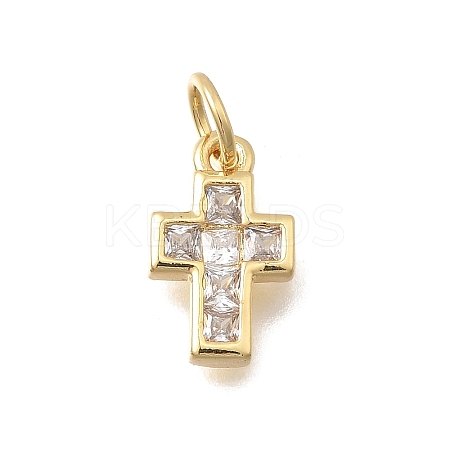 Brass Micro Pave Cubic Zirconia Pendants LS-KK-D431-069G-1