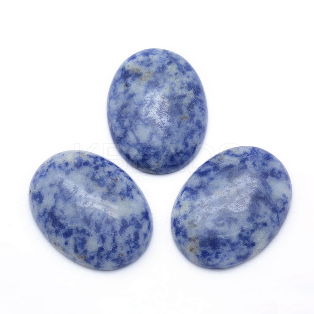 Wholesale Natural Blue Spot Jasper Cabochons - KBeads.com