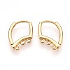 Brass Hoop Earring Finding KK-N261-58G-1