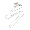 Non-Tarnish 304 Stainless Steel Boston Link Chain Necklace for Women NJEW-G097-03P-1