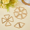 12Pcs Triangle Iron Linking Rings IFIN-CP0002-96LG-7