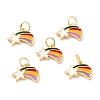 Real 18K Gold Plated Brass Charms KK-L206-003A-G-1