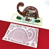 DIY Dinosaur Photo Frame & Grass Decoration Silicone Molds DIY-I099-57-1