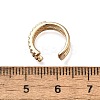 Brass Clear Cubic Zirconia Cuff Earrings EJEW-Q025-03A-G-3