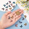 20Pcs Butterfly Alloy Enamel Pendants & Links Connectors JX228A-2