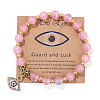 Cat Eye Round Beads Stretch Bracelets FS-WG18FCB-05-1