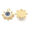 Brass Acrylic Pendants ZIRC-J024-01G-05-2
