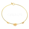 304 Stainless Steel Three Small Daisy Flower Choker Necklaces for Women NJEW-Z040-01G-02-1