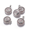 Natural Rose Quartz Pendants G-XCP0001-47-2