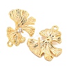 Brass Micro Pave Cubic Zirconia Stud Earring Findings LS-KK-U015-02G-2