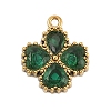 304 Stainless Steel Rhinestone Pendants STAS-E547-06F-G-1
