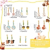 Sakura Flower/Star/Puffed Heart Pendant Stitch Markers HJEW-AB00484-2