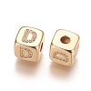 Brass Micro Pave Cubic Zirconia Beads KK-K238-16G-D-2
