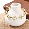 304 Stainless Steel Link Chain Bracelets for Women BJEW-U021-08G-02-1