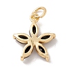 Brass Micro Pave Cubic Zirconia Pendants ZIRC-P098-03G-3