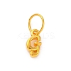 925 Sterling Silver Letter Charms with Jump Rings LS-STER-R008-01G-G-1