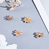 4Pcs 4 Styles Alloy Rhinestone Brooches JEWB-LP0004-08-1