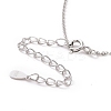 Anti-Tarnish Rhodium Plated 925 Sterling Silver Cable Chains Necklace for Women STER-I021-09P-3