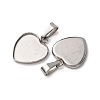 304 Stainless Steel Pendant Cabochon Settings STAS-D379-02B-P-2
