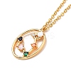 Colorful Cubic Zirconia Constellation Pendant Necklace LS-NJEW-H166-01C-2