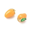 Brass Enamel Pendants KK-L256-44G-03-2