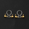 Brass Clip-on Earring Findings KK-C130-08G-2