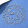 304 Stainless Steel 6MM and 10MM Ring Link Chain Necklaces NJEW-P343-02A-P-1
