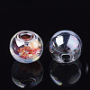 Round Handmade One Hole Blown Glass Globe Ball Bottles X-BLOW-R002-14mm-AB-2