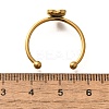 304 Stainless Steel Open Cuff Ring Components STAS-M057-01G-G-3
