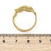 304 Stainless Steel Open Cuff Ring for Women RJEW-Z083-02G-03-5