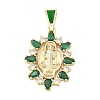 Religion Brass Pave Cubic Zirconia Pendants CU-CBA83A6-01C-G02-1