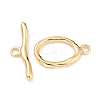 Rack Plating Brass Toggle Clasps X-KK-B036-06G-2