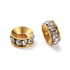 Brass Rhinestone Spacer Beads RSB093-1G-2