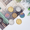 12Pcs 3 Colors Ion Plating(IP) 304 Stainless Steel Pendants STAS-DC0013-99-3