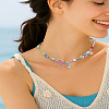 1Pc Glass Seed & Acrylic & Plastic Imitation Pearl Beaded Necklaces NJEW-LP0007-25-1