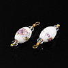 Handmade Porcelain Pendants KK-P242-19G-02-1-2