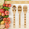 6Pcs Bamboo Spoons & Knifes & Forks AJEW-WH0411-031-4