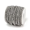 Tarnish Resistant Men's Jewelry Making 201 Stainless Steel Curb Chains CHS-A003B-1.5mm-3