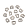 304 Stainless Steel Letter Charms STAS-O072-D-2