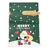 Christmas Santa Claus Plastic Packing Pouches Drawstring Bags ABAG-Q053-03E-2