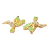 304 Stainless Steel Enamel Pendants STAS-K256-05G-01-2