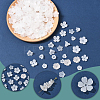 600Pcs 10 Styles Acrylic Bead Caps OACR-SC0002-37-3