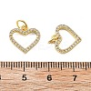 Brass Micro Pave Cubic Zirconia Pendants KK-C092-24F-G-3