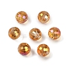 Transparent Electroplate Glass Beads EGLA-N002-31-G02-1