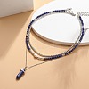 3Pcs 3 Style Natural Gemstone & Pearl & Synthetic Hematite Beaded Necklaces Set NJEW-JN04028-8
