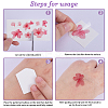 Flower Pattern Removable Temporary Water Proof Tattoos Paper Stickers AJEW-WH0413-03B-6