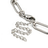 Non-Tarnish 304 Stainless Steel Oval Link Chains Bracelets for Men & Women BJEW-D042-09P-3