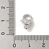 Brass Micro Pave Clear Cubic Zirconia Lobster Claw Clasps LS-KK-K371-11B-P-3