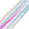 Transparent Gradient Color Glass Beads Strands GLAA-H021-01A-19-2