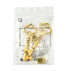 8Pcs 4 Styles Tibetan Style Alloy Skeleton Key Lock Pendants FIND-FS0002-11-6